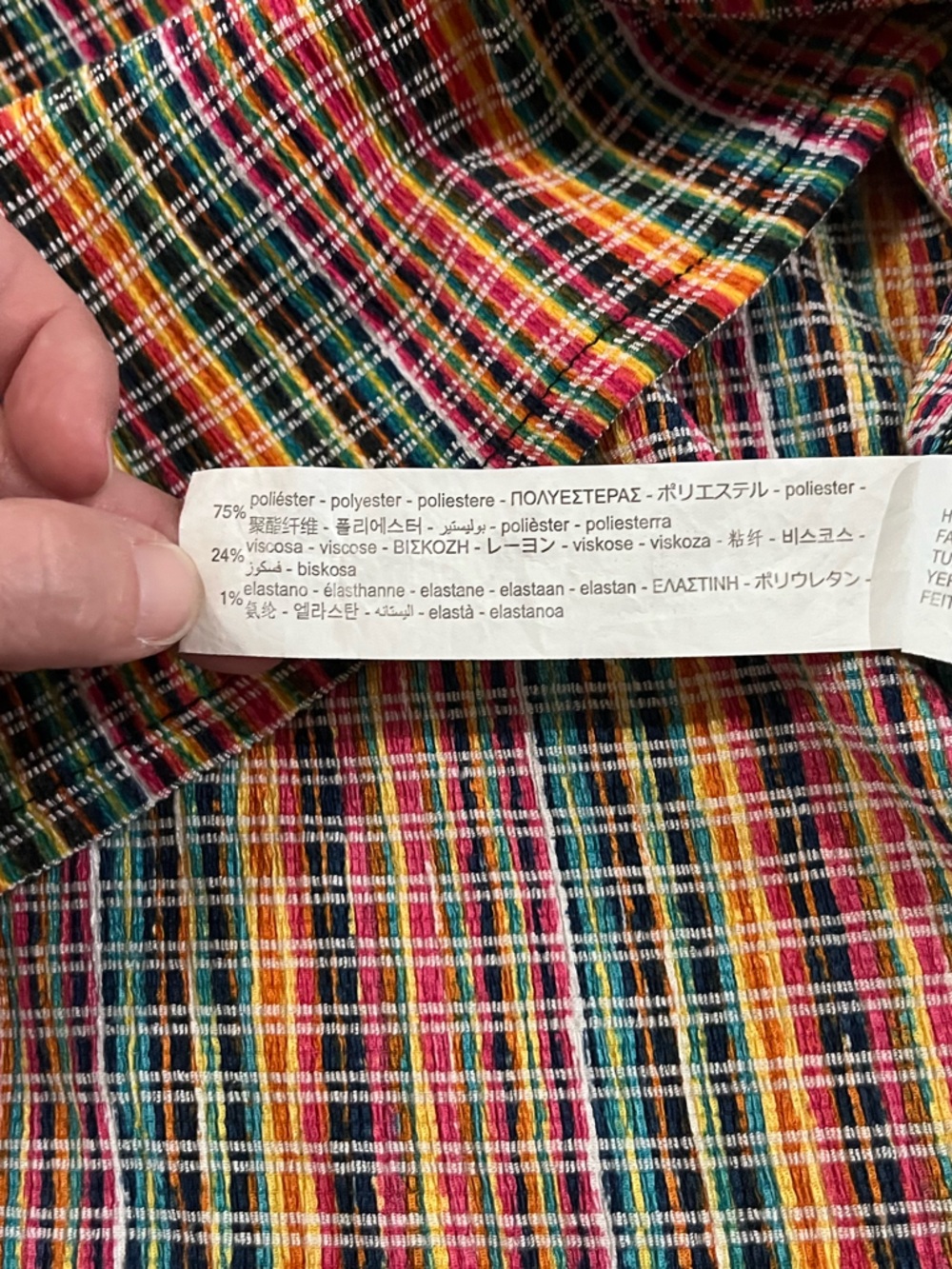 Zara Multicolored Plaid Tassel Maxi Dress Size Small - Picture 7 of 14